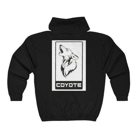 5.0 Coyote V8 Emblem for 11-14 Ford Mustang F150 F250 F350 Heavy Full Zip Hoodie Sweatshirt