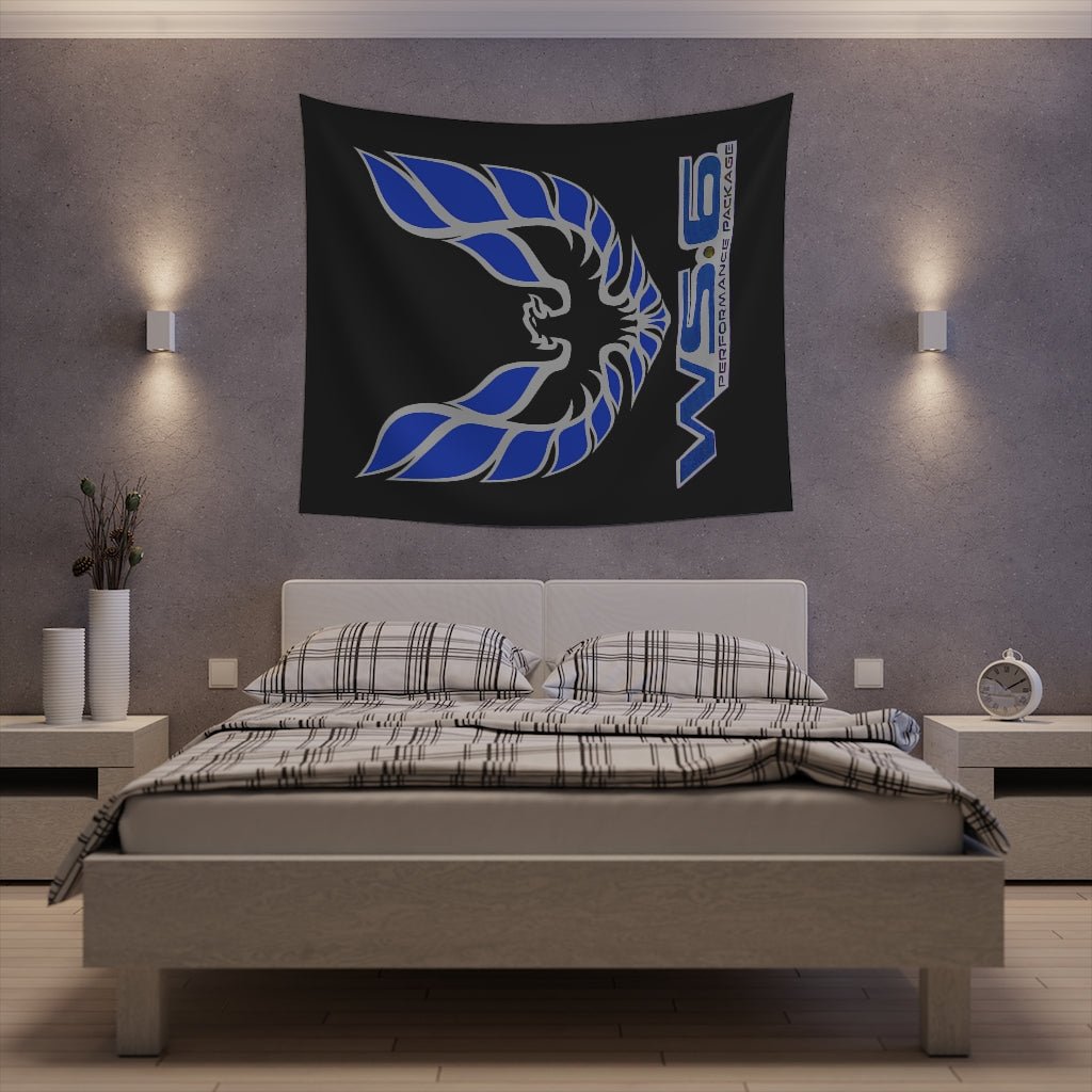 Printed Wall Tapestry WS6 Firebird Trans Am Car Guy Gift,nova,corvette,charger,classic,hot Rod blue