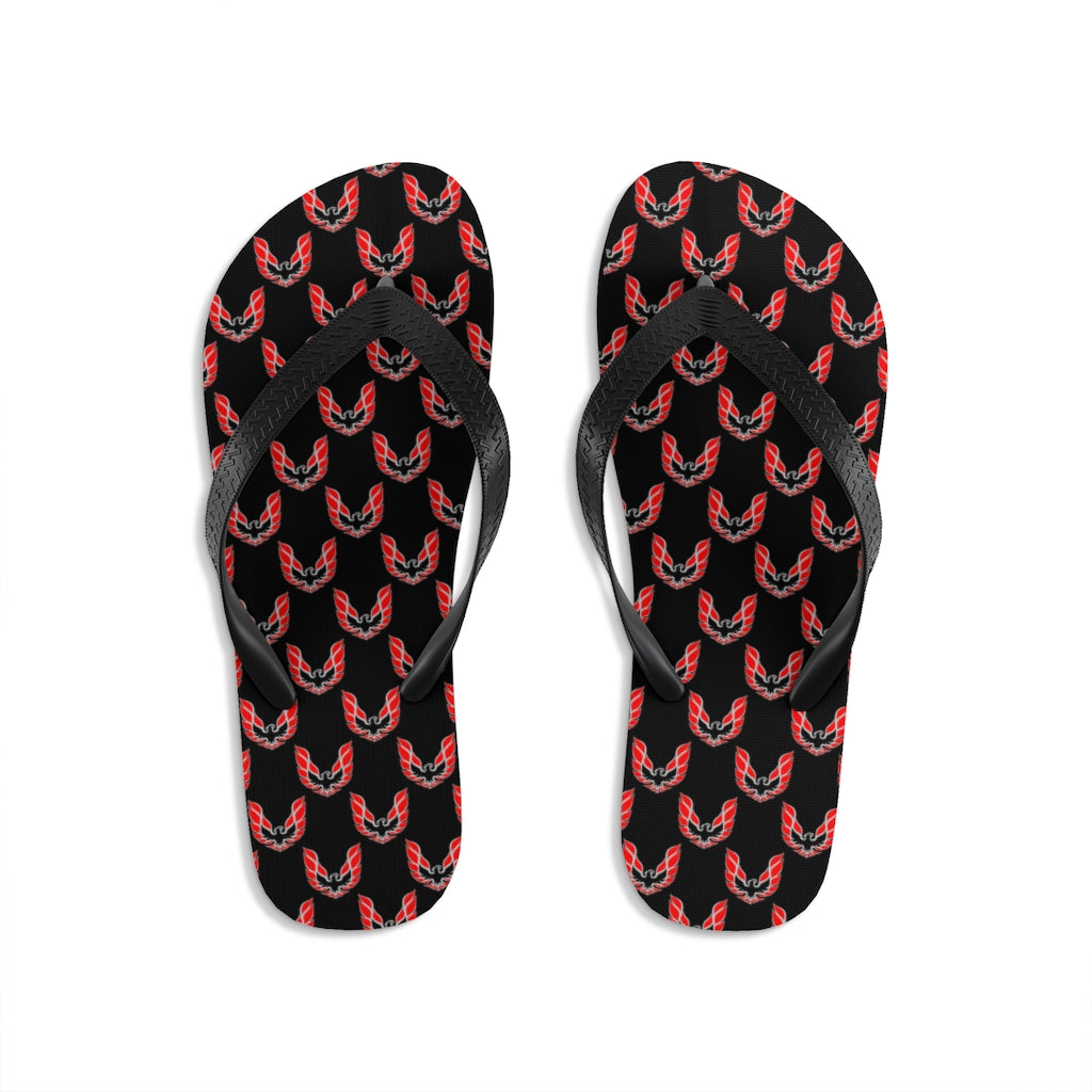 Pontiac Firebird Trans Am Formula Smokey Unisex Flip-Flops red