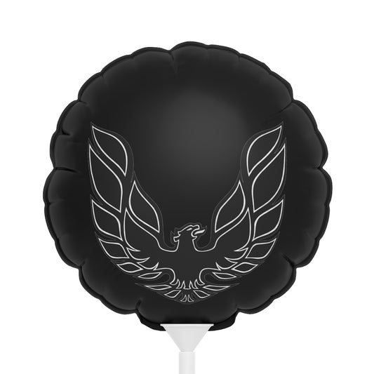 Black Pontiac Firebird Trans Am Formula Classic Muscle Car Balloon (Round, Heart-Shaped)