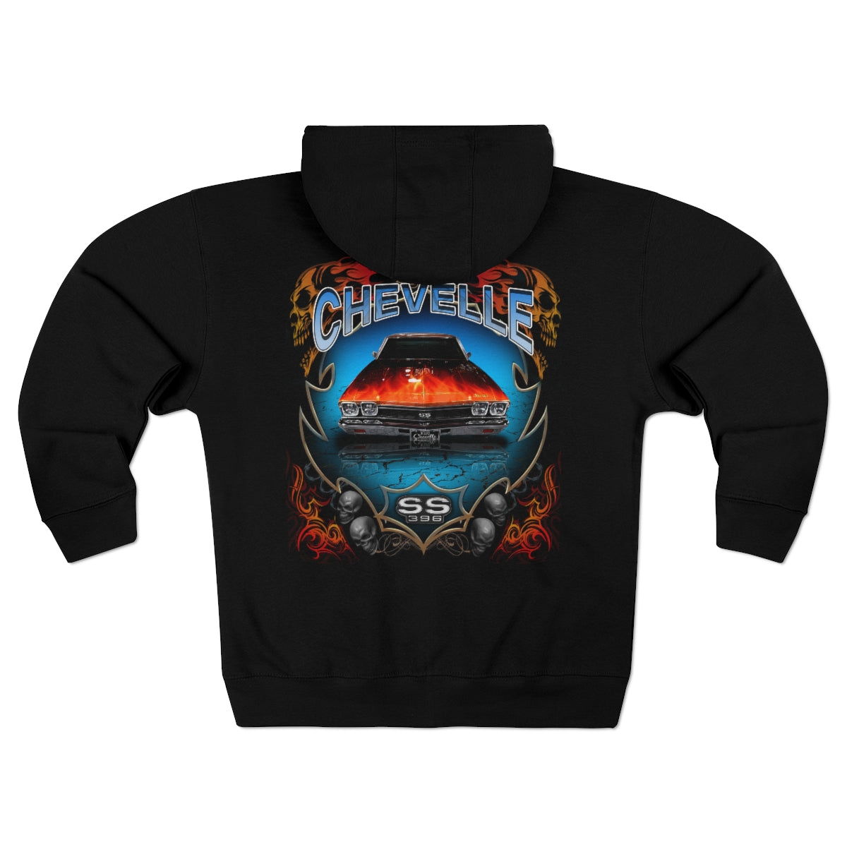 El Camino Chevelle Car Guy Gift Unisex Premium Full Zip Hoodie