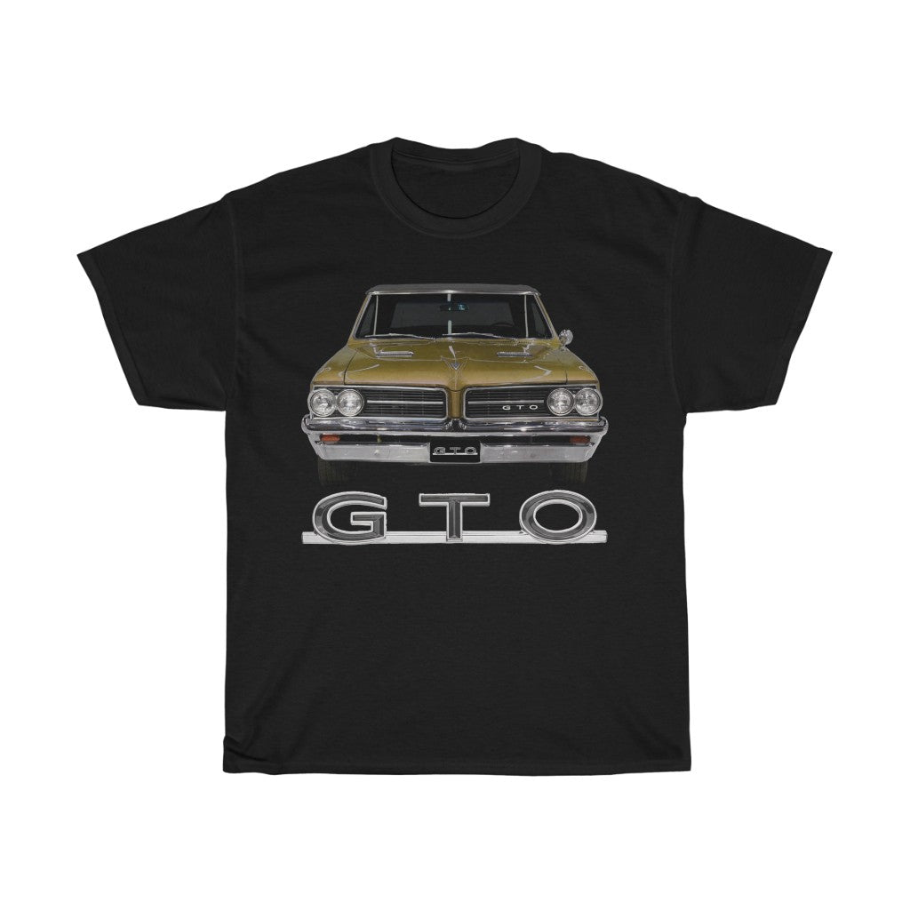 gold brown 1964 Pontiac GTO T-Shirt Classic Muscle Car Guy Gift,lover,Camaro,corvette,charger,challenger,hot rod,Chevrolet