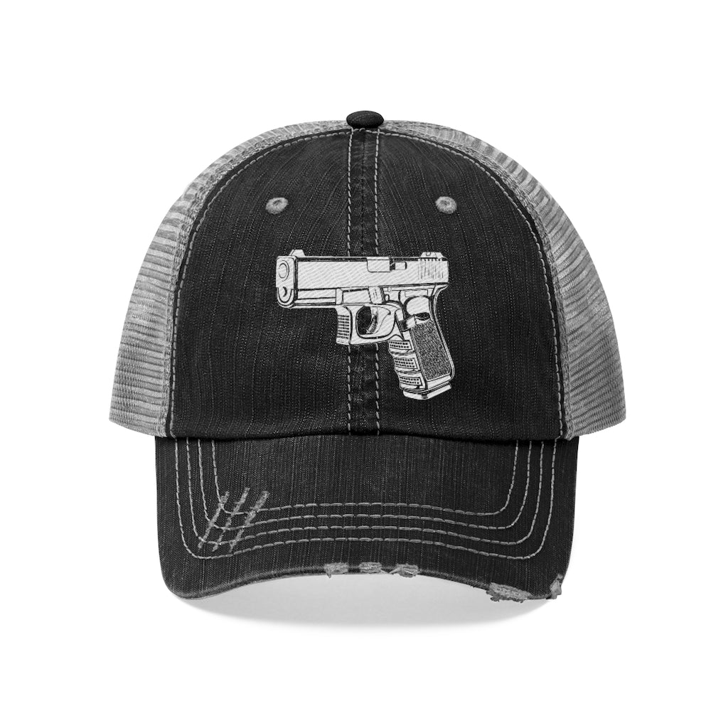 Embroidery Glock Gun Trucker Hat