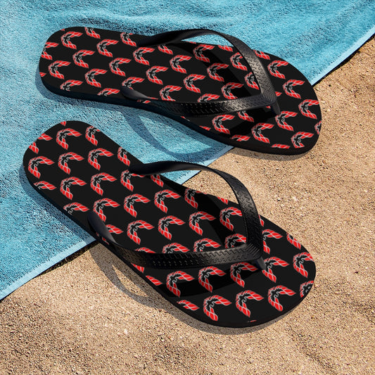 Pontiac Firebird Trans Am Formula Smokey Unisex Flip-Flops red