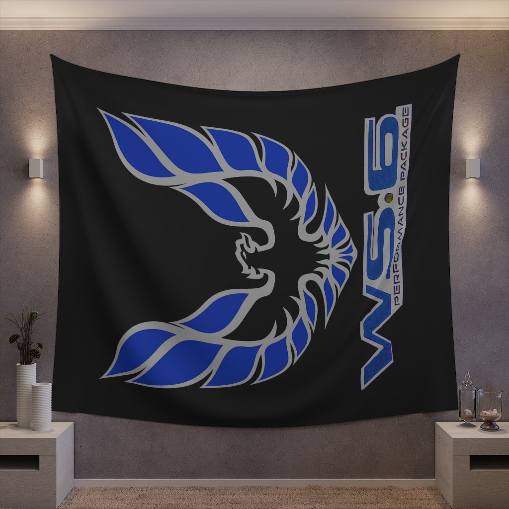 Printed Wall Tapestry WS6 Firebird Trans Am Car Guy Gift,nova,corvette,charger,classic,hot Rod blue