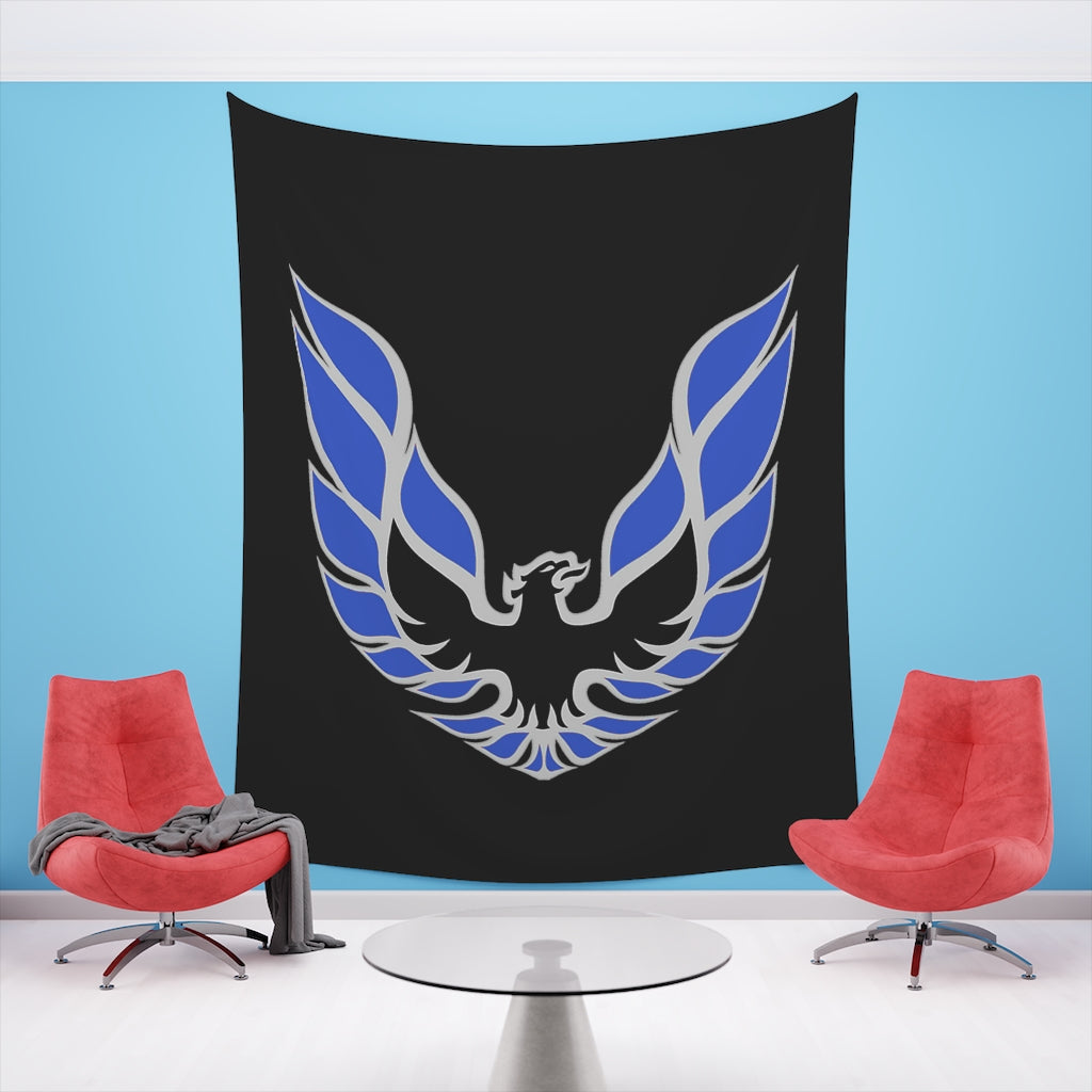 Printed Wall Tapestry WS6 Firebird Trans Am Car Guy Gift,nova,corvette,charger,classic,hot Rod blue