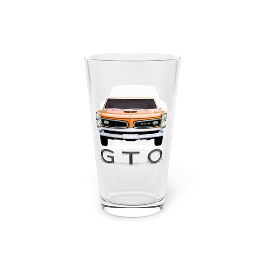 1966 Pontiac GTO Classic Muscle Car Guy Gift Pint Glass, 16oz