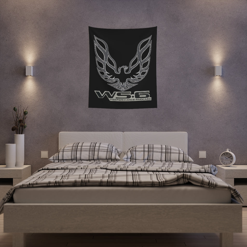 Printed Wall Tapestry WS6 Firebird Trans Am Car Guy Gift,nova,corvette,charger,classic,hot Rod black