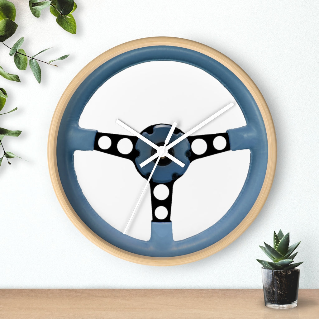 Blue Pontiac Firebird Trans Am Wall clock Gift Decor Classic Muscle Steering Wheel