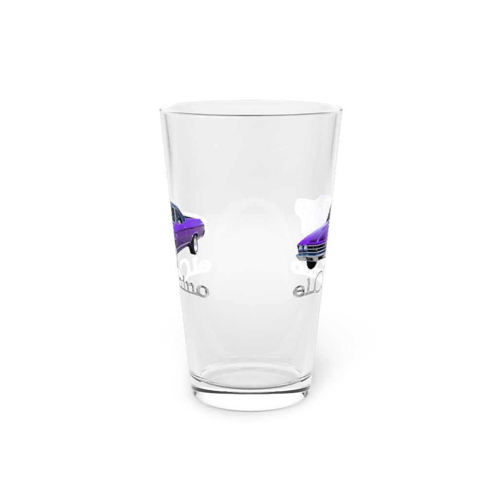 Purple 1969 CHEVELLE El Camino SS 396 Pint Glass, 16oz