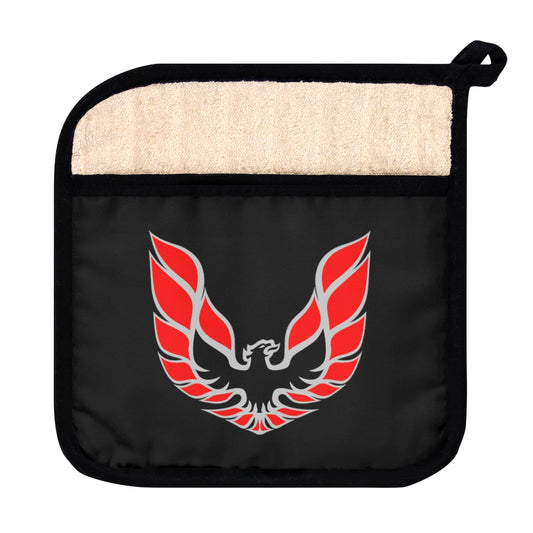 Pontiac Firebird Trans Am Formula Smokey Pot Holder with Pocket red