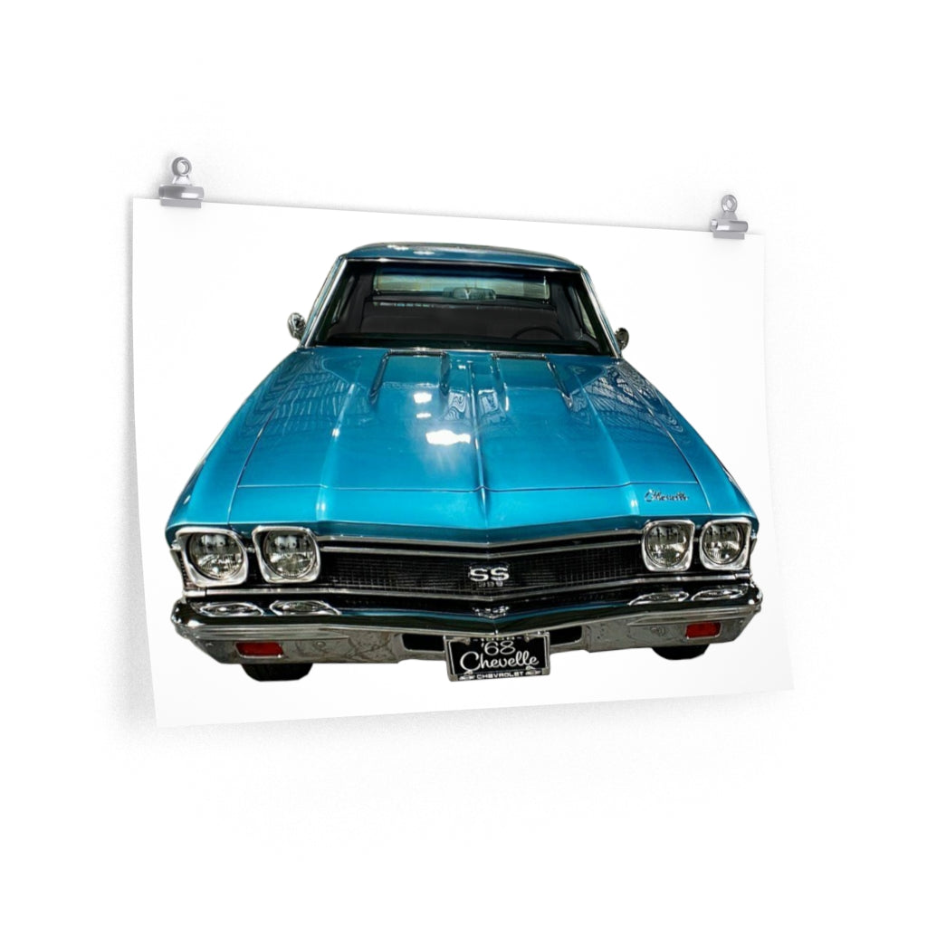 1968 Chevelle horizontal posters Classic Muscle Car Guy Gift,lover,Camaro,GTO,firebird,nova,corvette,hot rod,Chevrolet,chevy