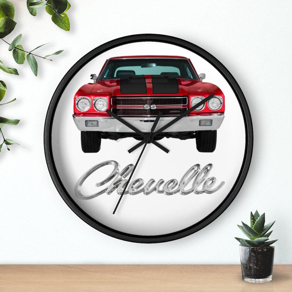 Red Black 1970 Chevelle Wall clock Gift Decor Classic Muscle