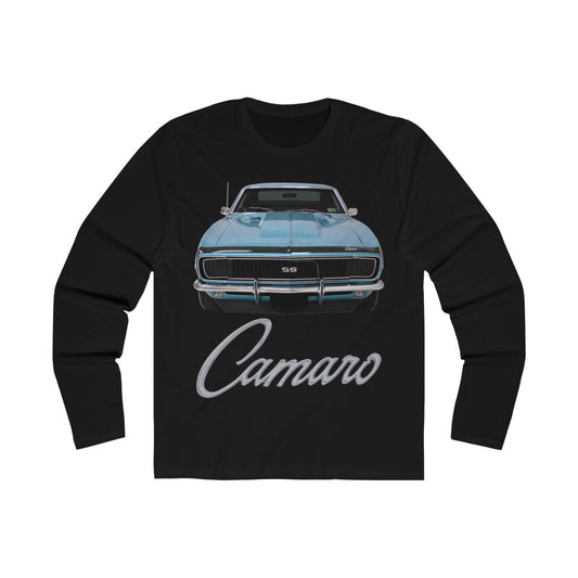 1968 Camaro Classic Muscle Car Guy Gift,lover,GTO,firebird,nova,chevelle,hot rod,Chevrolet,chevy Men's Long Sleeve Crew T-shirt