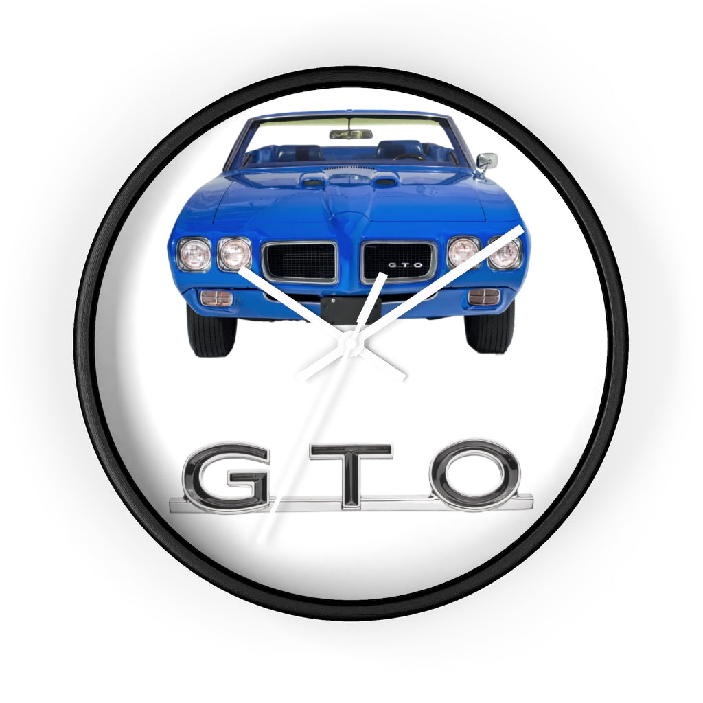 Blue GTO 1970 Wall clock Gift Decor Classic Muscle