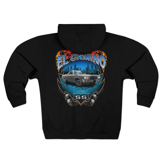 1970 El Camino Chevelle Car Guy Gift Unisex Premium Full Zip Hoodie