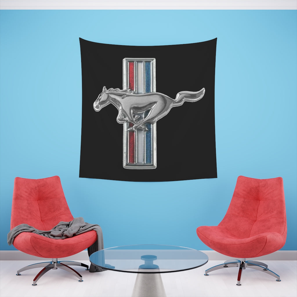 Printed Wall Tapestry Mustang Car Guy Gift,nova,corvette,charger,classic,hot Rod