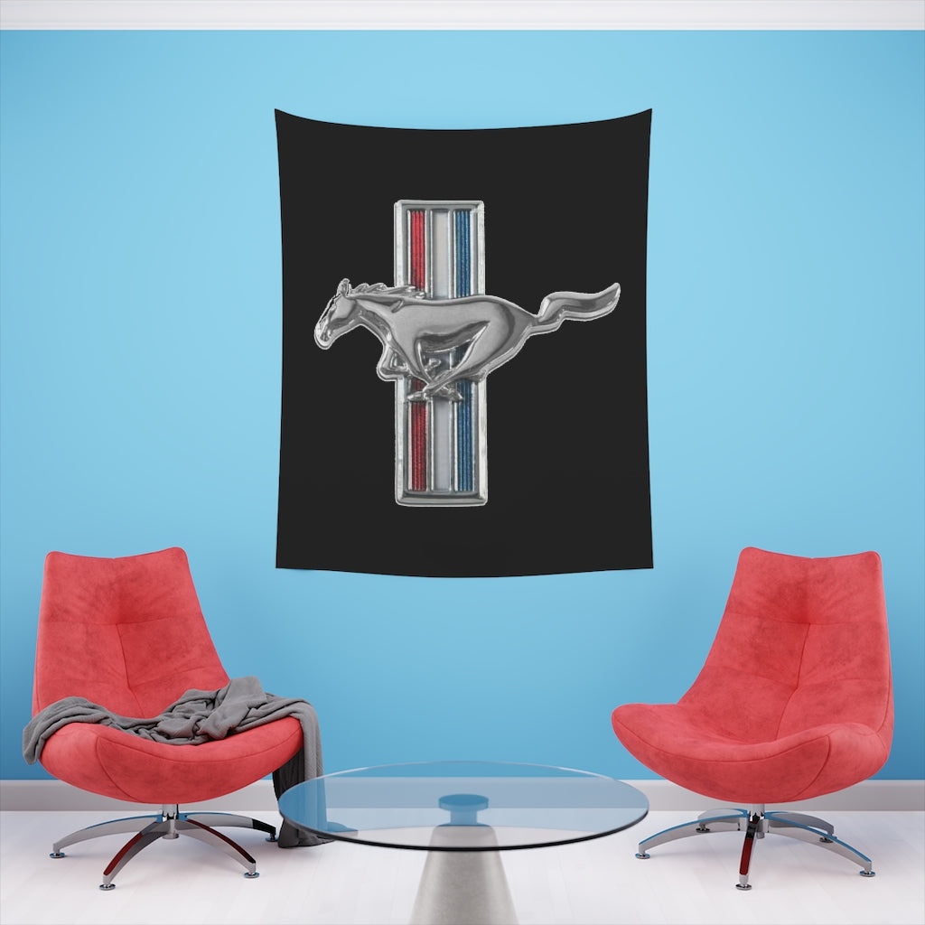 Printed Wall Tapestry Mustang Car Guy Gift,nova,corvette,charger,classic,hot Rod