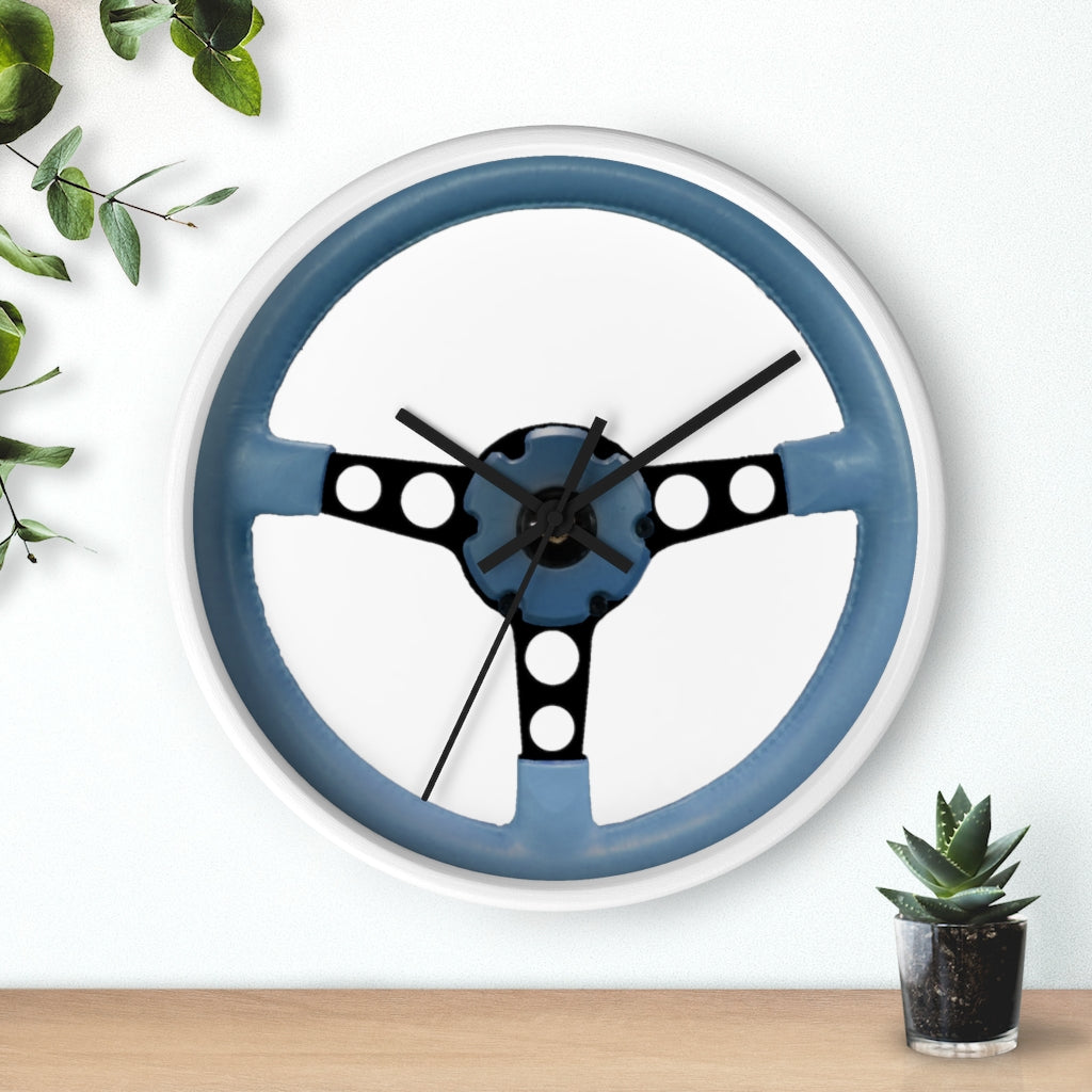 Blue Pontiac Firebird Trans Am Wall clock Gift Decor Classic Muscle Steering Wheel