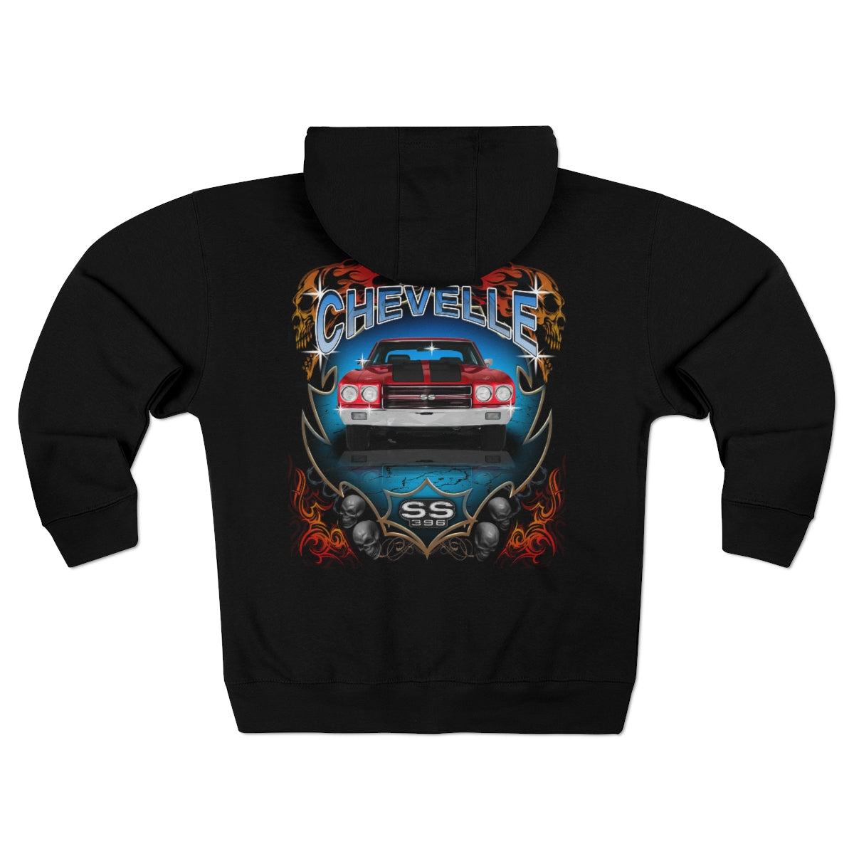 El Camino Chevelle Car Guy Gift Unisex Premium Full Zip Hoodie