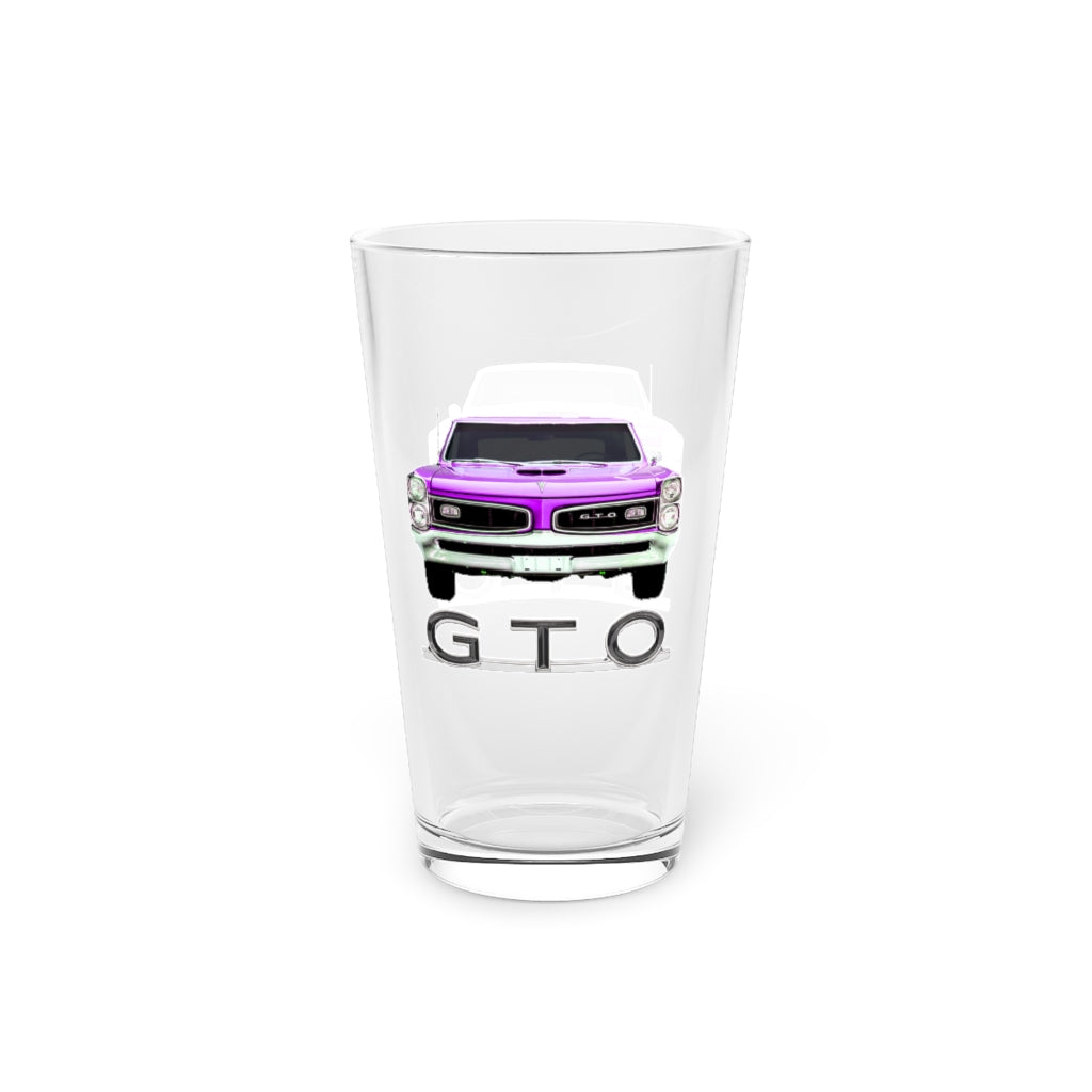 1966 Pontiac GTO Classic Muscle Car Guy Gift Pint Glass, 16oz