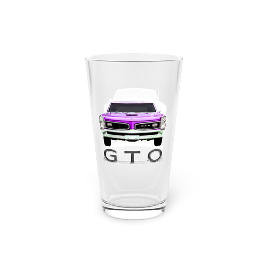 1966 Pontiac GTO Classic Muscle Car Guy Gift Pint Glass, 16oz