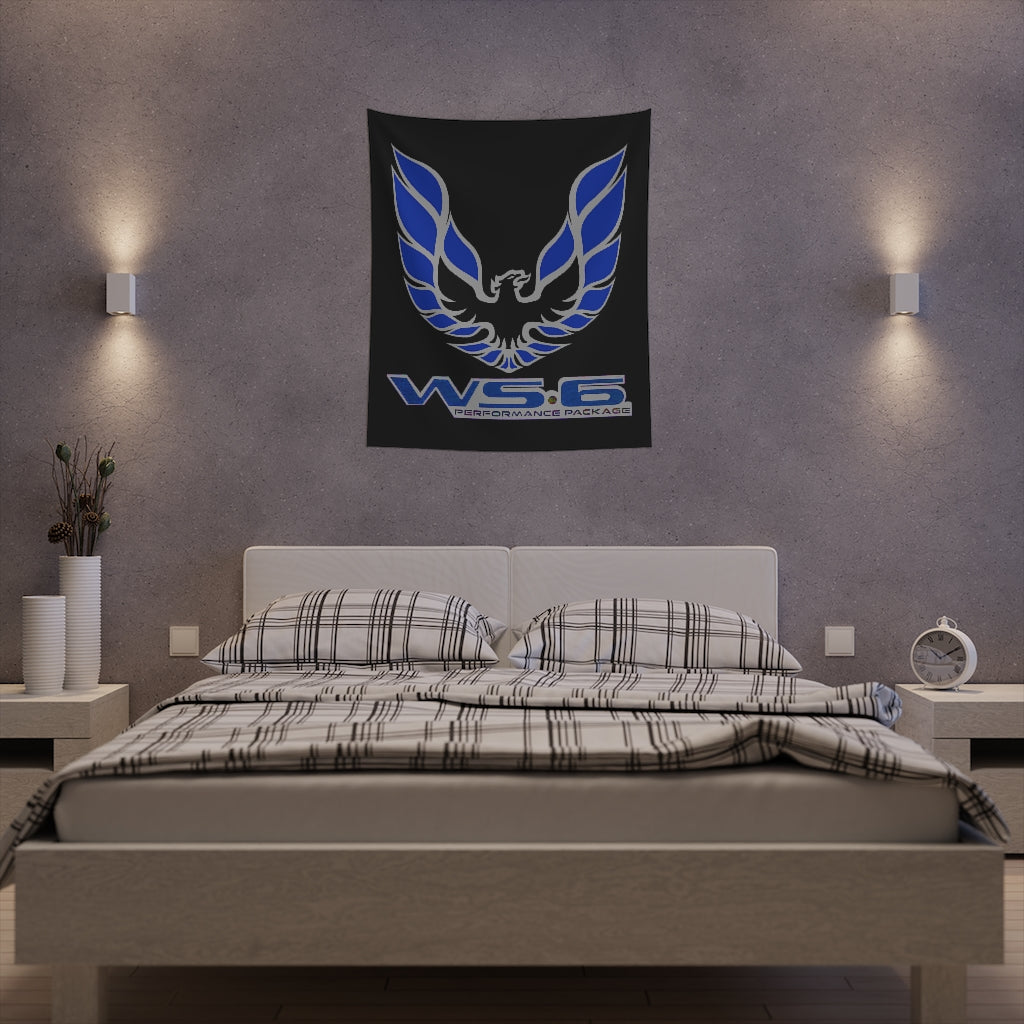 Printed Wall Tapestry WS6 Firebird Trans Am Car Guy Gift,nova,corvette,charger,classic,hot Rod blue