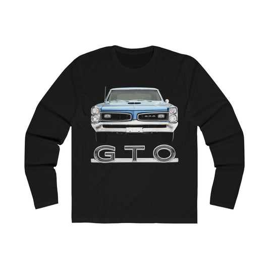 1966 Pontiac GTO Men's Long Sleeve T-Shirt Classic Muscle Car Guy Gift,lover,Camaro,GTO,firebird,nova,corvette,Chevrolet