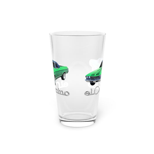 Green 1969 CHEVELLE El Camino SS 396 Pint Glass, 16oz