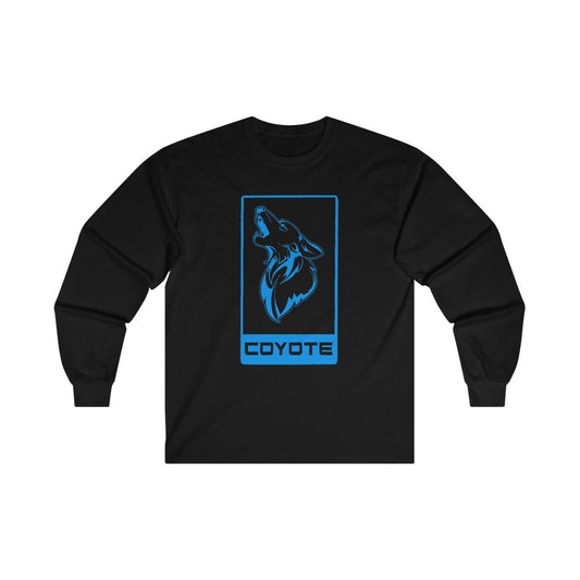 Grabber Blue 5.0 Coyote V8 Emblem Ford Mustang Ultra Cotton Long Sleeve Tee