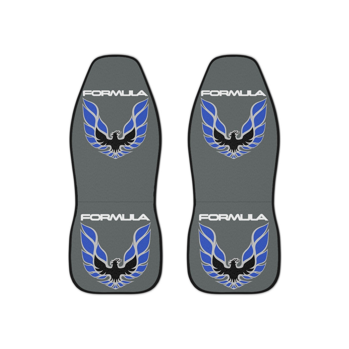 Dark Grey Firebird Formula Trans Am WS6 Classic Muscle Car Guy Gift,lover,Camaro,hot rod SEAT Covers Blue