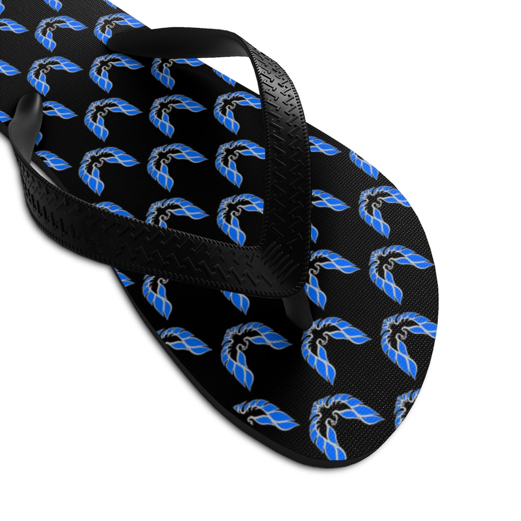 Pontiac Firebird Trans Am Formula Smokey Unisex Flip-Flops blue