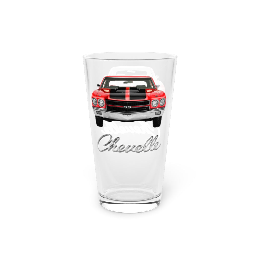 Red 1970 CHEVELLE SS 396 Pint Glass, 16oz