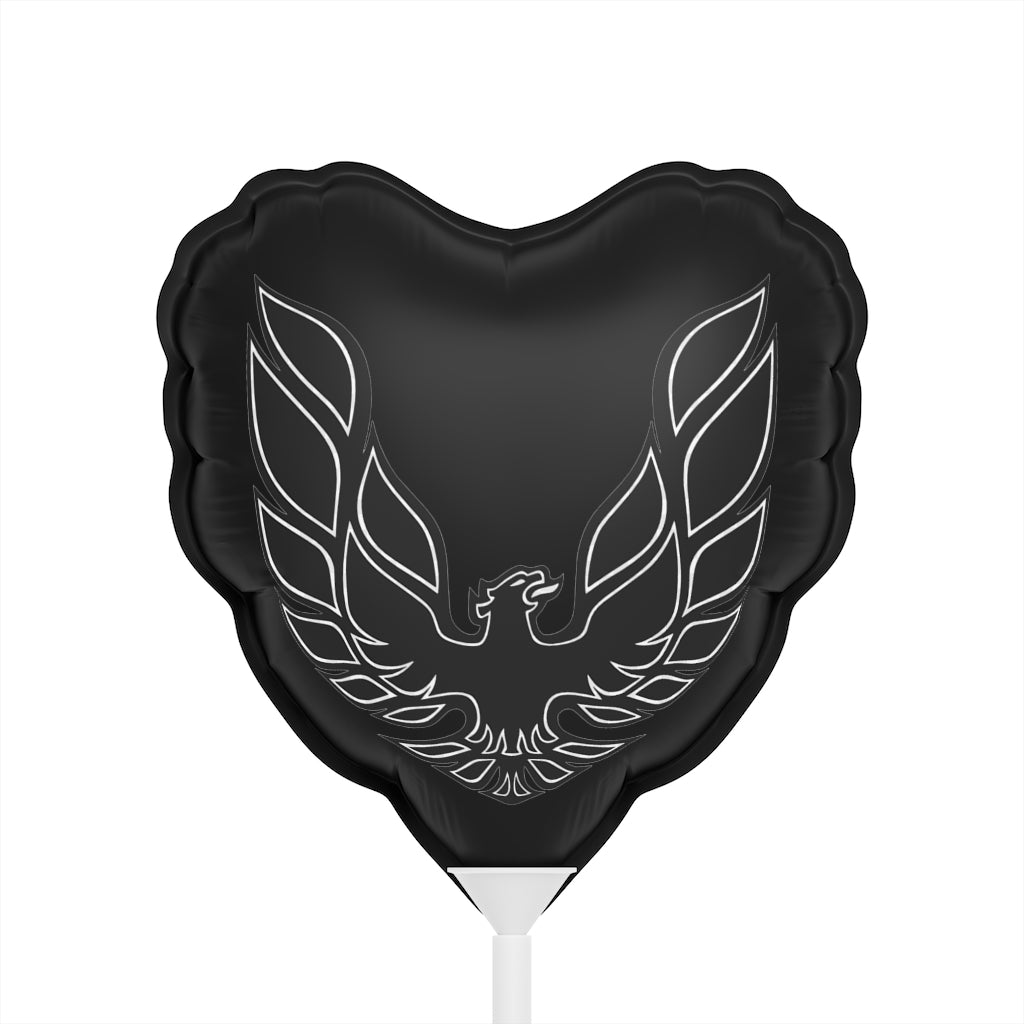 Black Pontiac Firebird Trans Am Formula Classic Muscle Car Balloon (Round, Heart-Shaped)