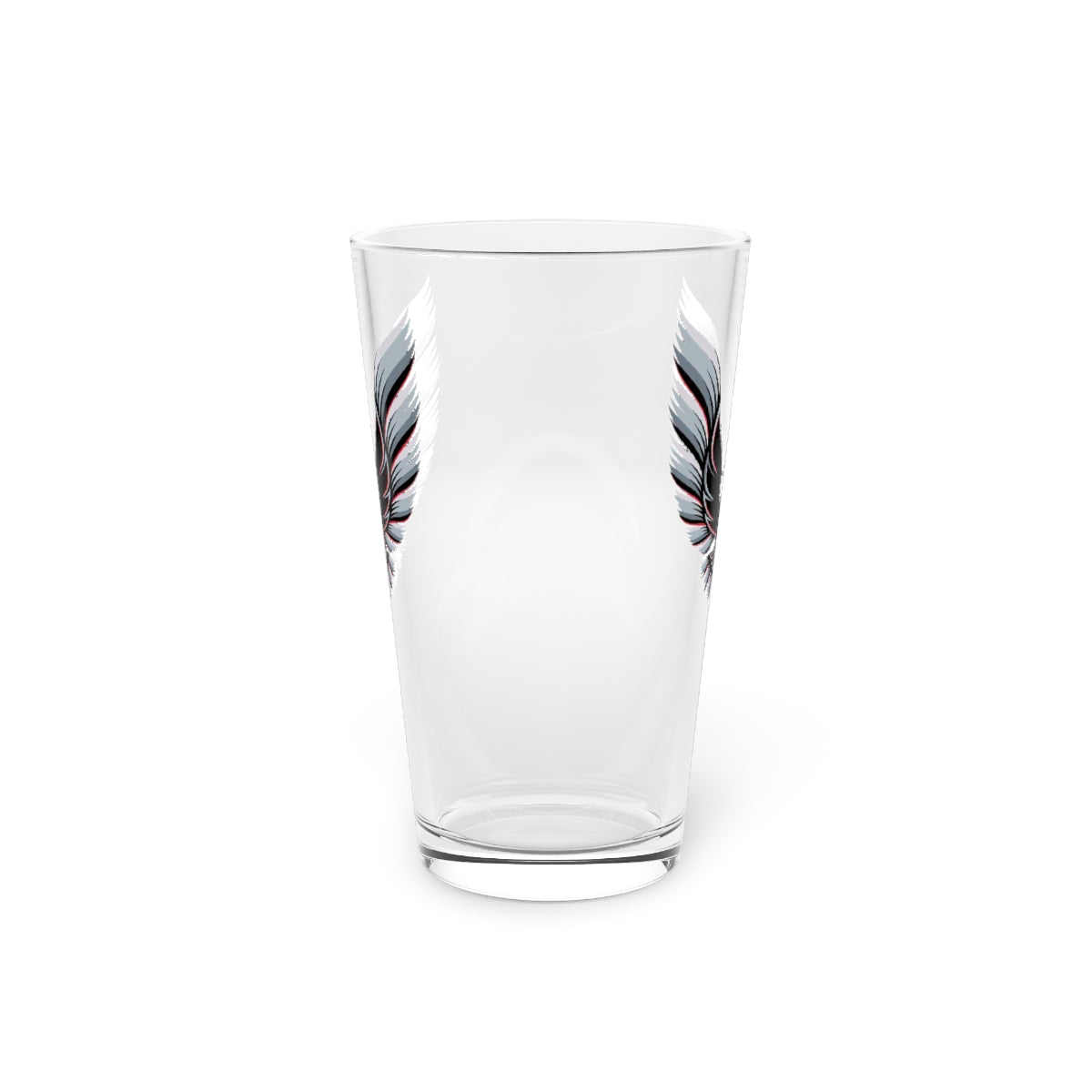 Silver Trans Am Pint Glass, 16oz 10th Anniversary