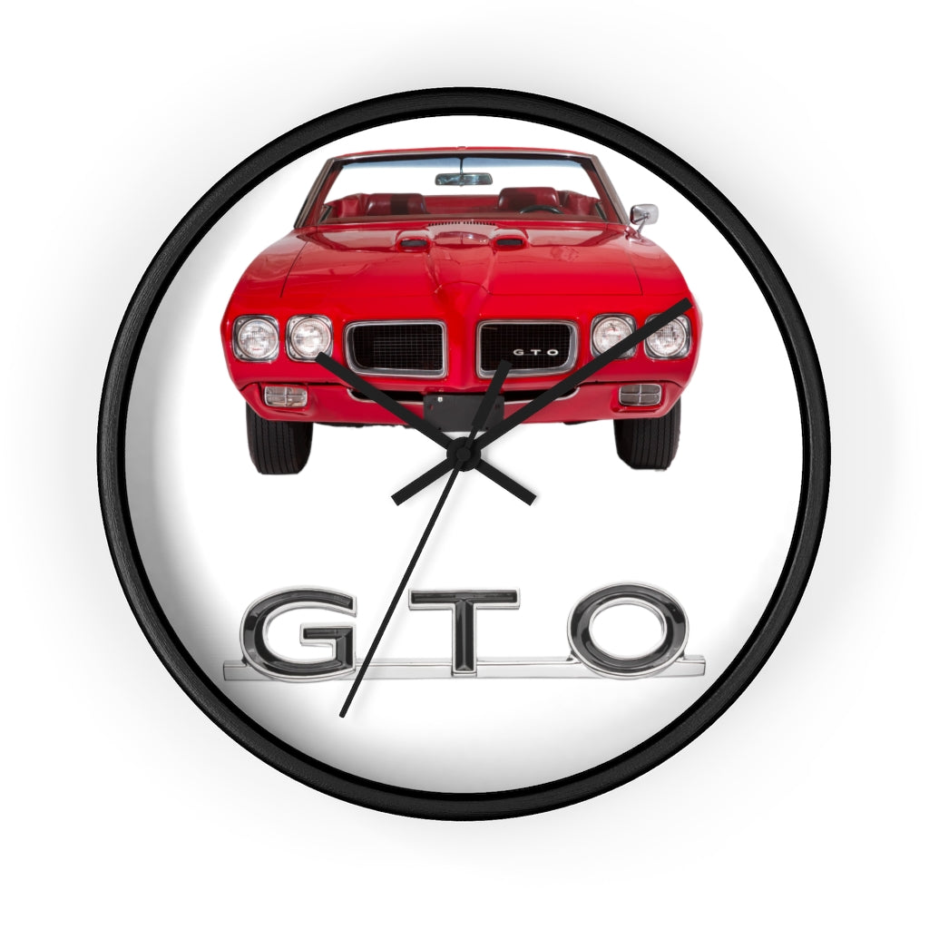 Red GTO 1970 Wall clock Gift Decor Classic Muscle