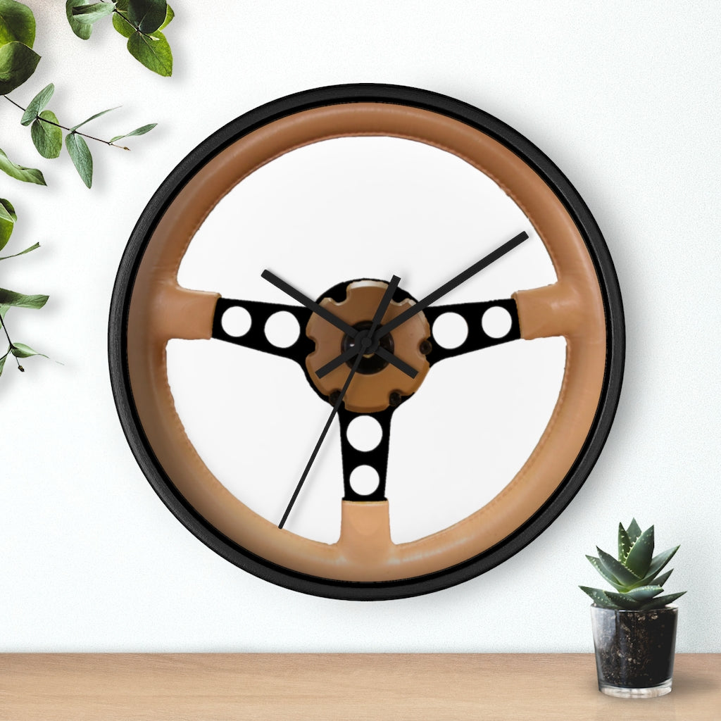 Tan Pontiac Firebird Trans Am Wall clock Gift Decor Classic Muscle Steering Wheel