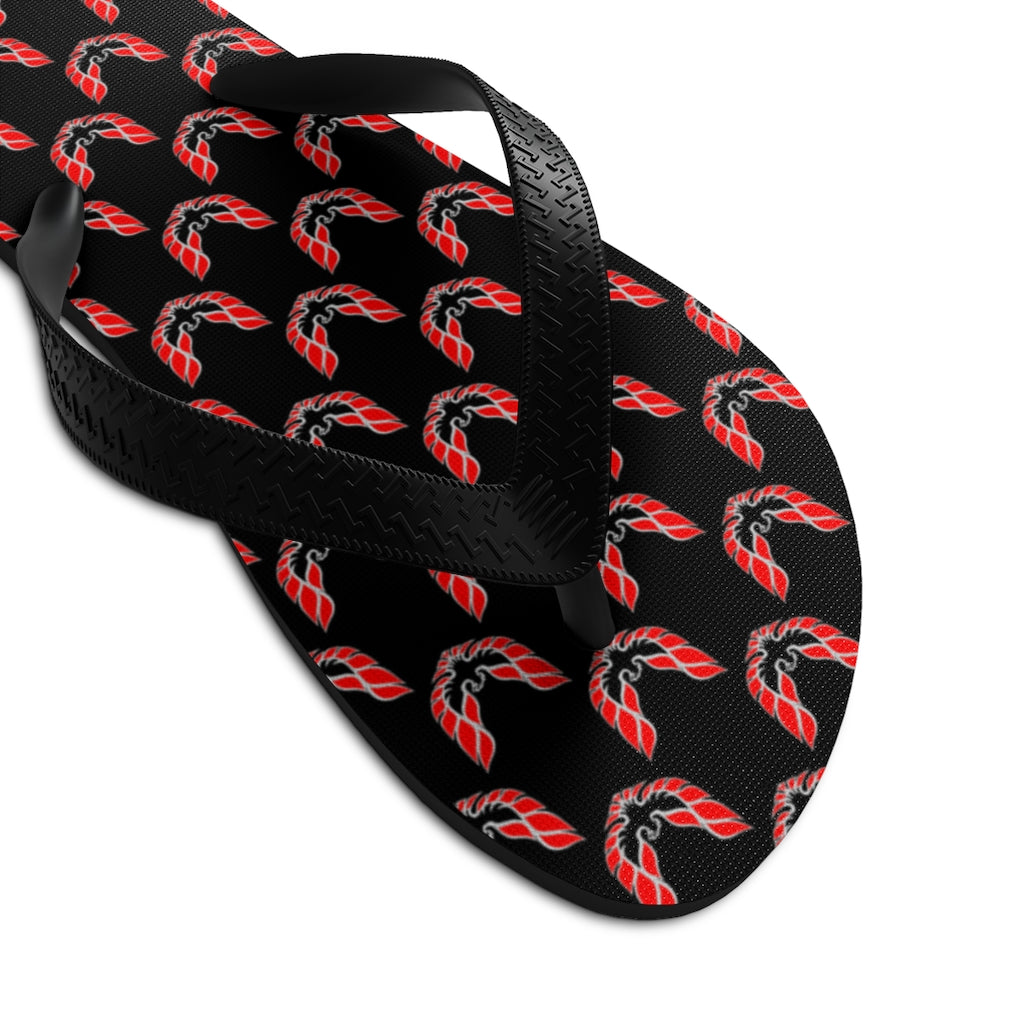 Pontiac Firebird Trans Am Formula Smokey Unisex Flip-Flops red