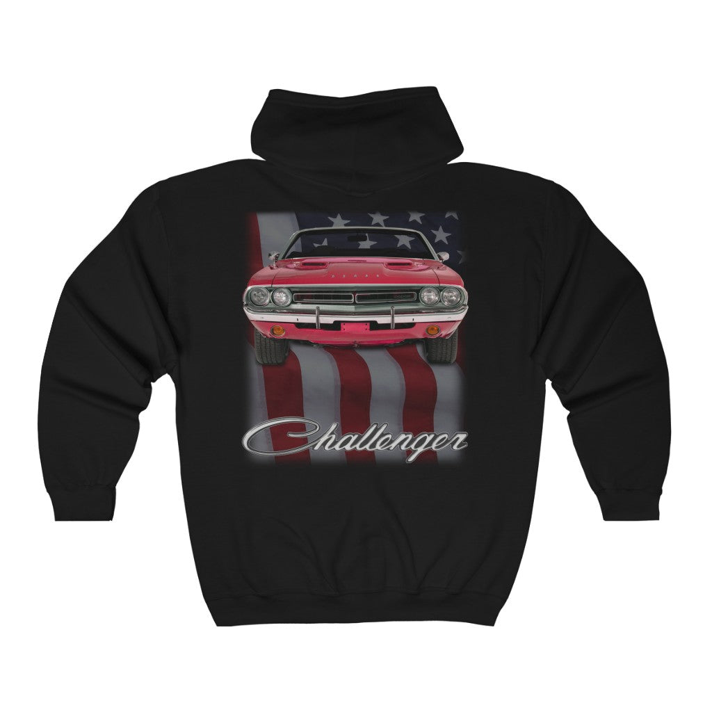 1971 Challenger Hoodie Classic Muscle Car Guy Gift