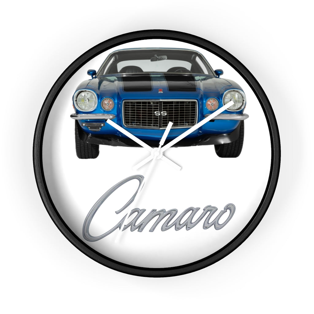 Blue 1971 Camaro Wall clock Gift Decor Classic Muscle