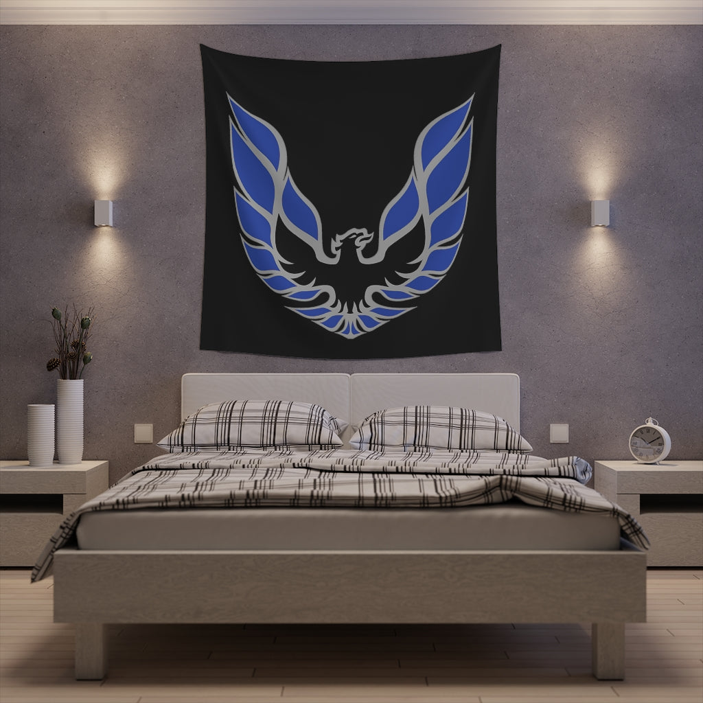 Printed Wall Tapestry WS6 Firebird Trans Am Car Guy Gift,nova,corvette,charger,classic,hot Rod blue