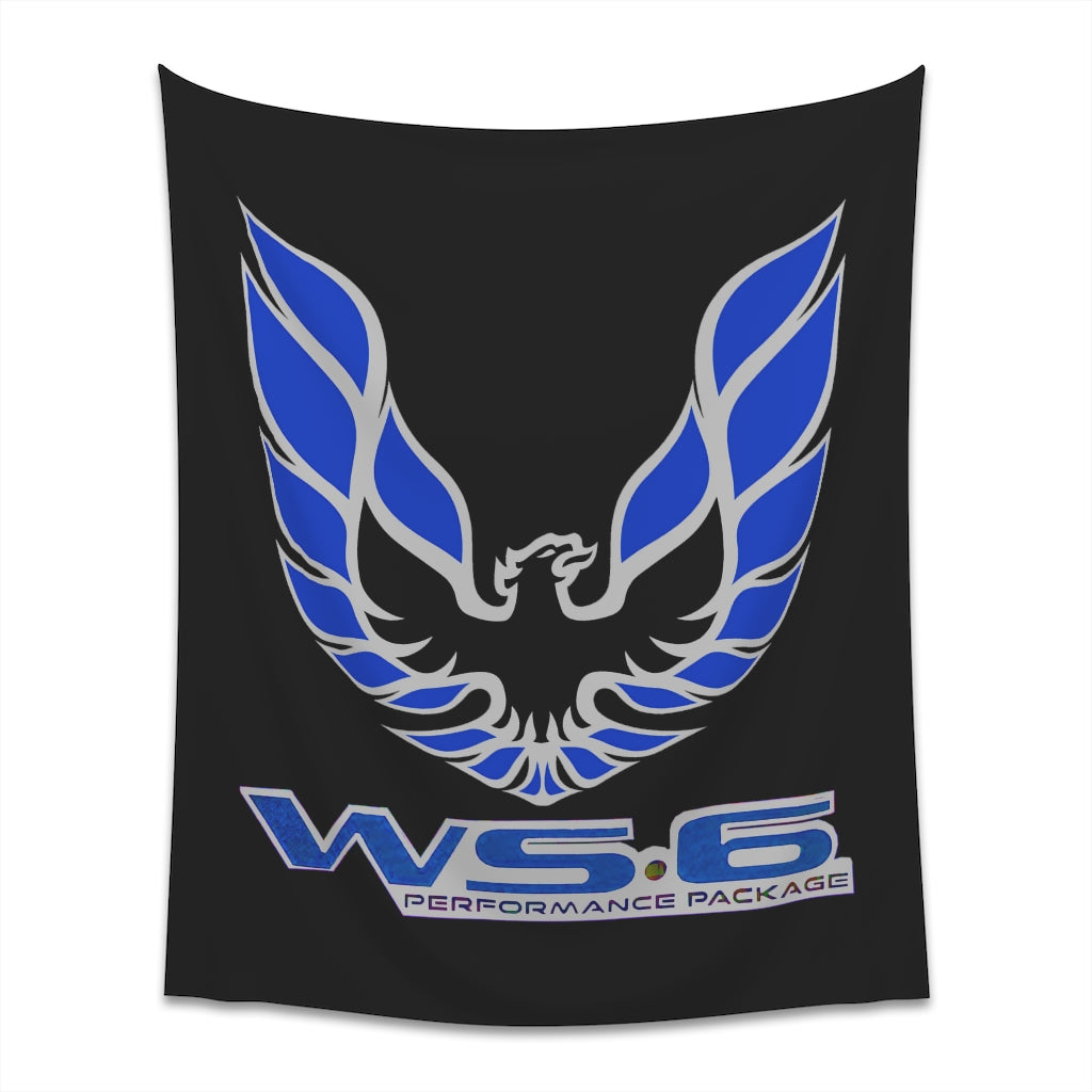 Printed Wall Tapestry WS6 Firebird Trans Am Car Guy Gift,nova,corvette,charger,classic,hot Rod blue