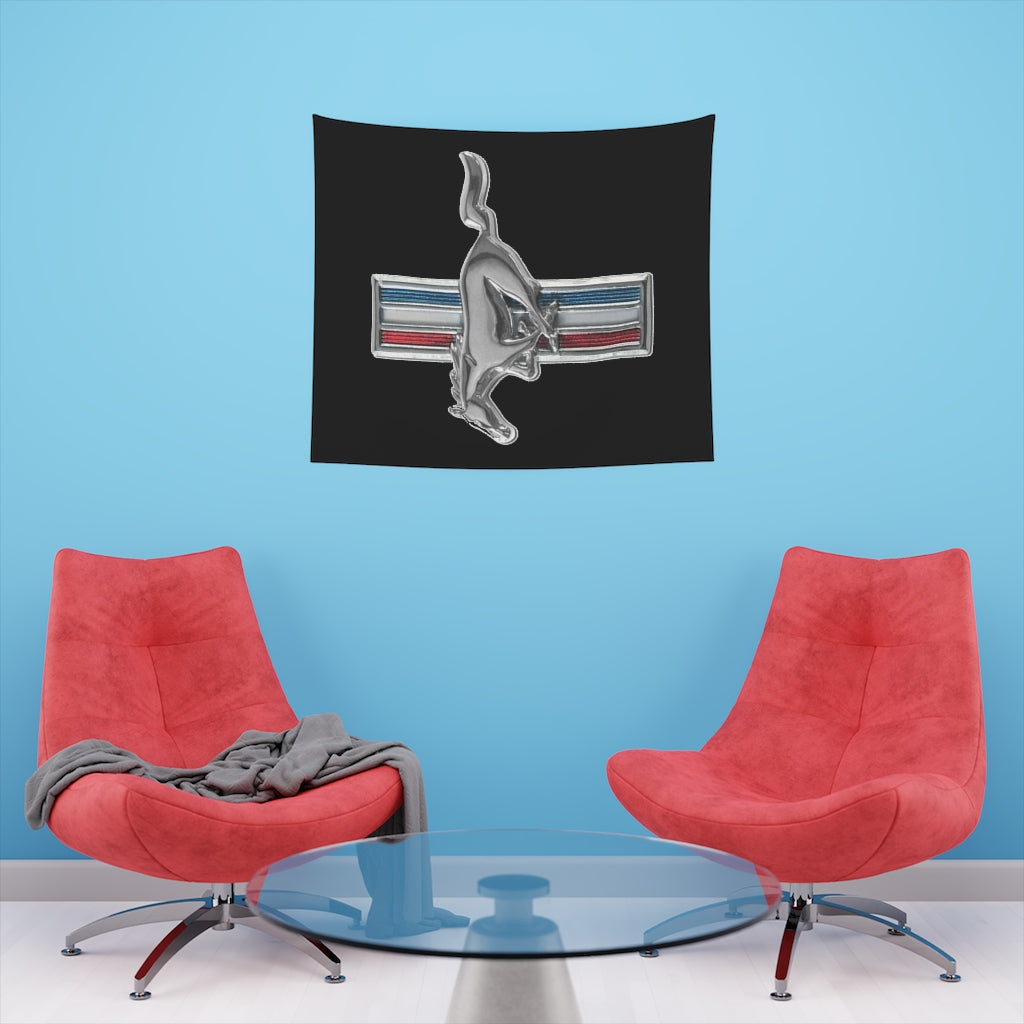 Printed Wall Tapestry Mustang Car Guy Gift,nova,corvette,charger,classic,hot Rod