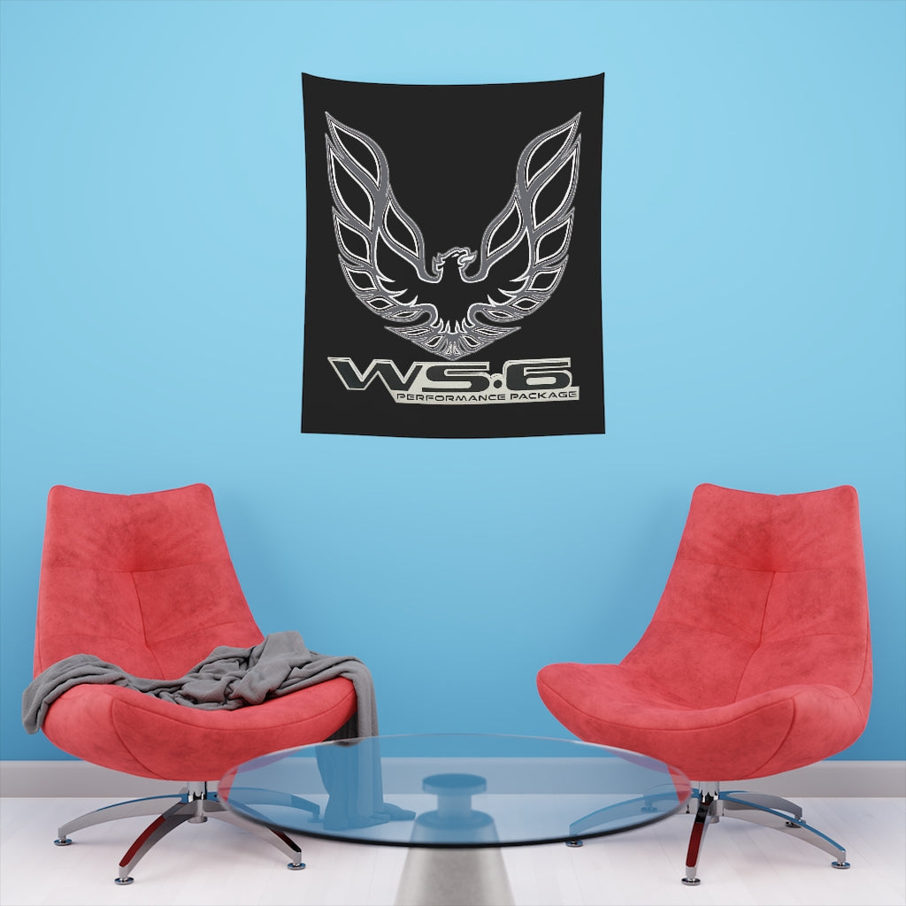 Printed Wall Tapestry WS6 Firebird Trans Am Car Guy Gift,nova,corvette,charger,classic,hot Rod black