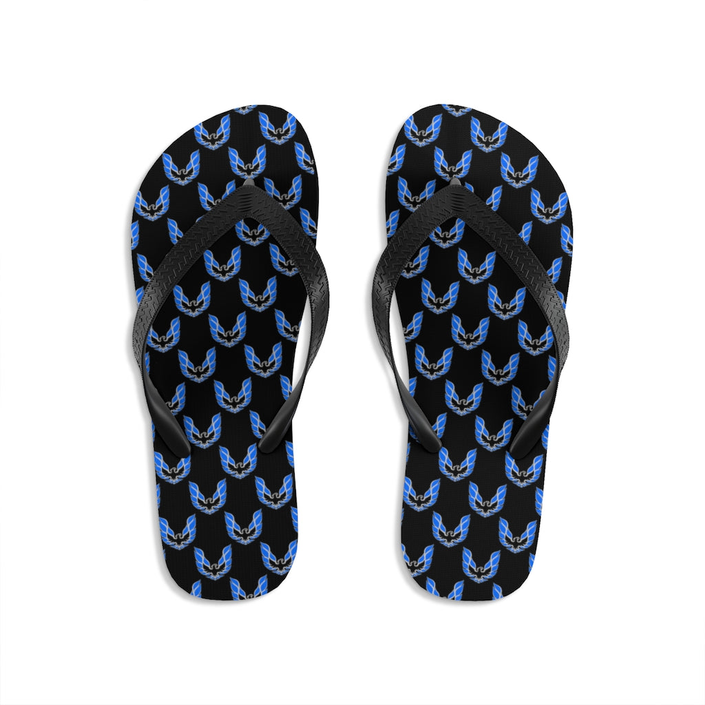 Pontiac Firebird Trans Am Formula Smokey Unisex Flip-Flops blue