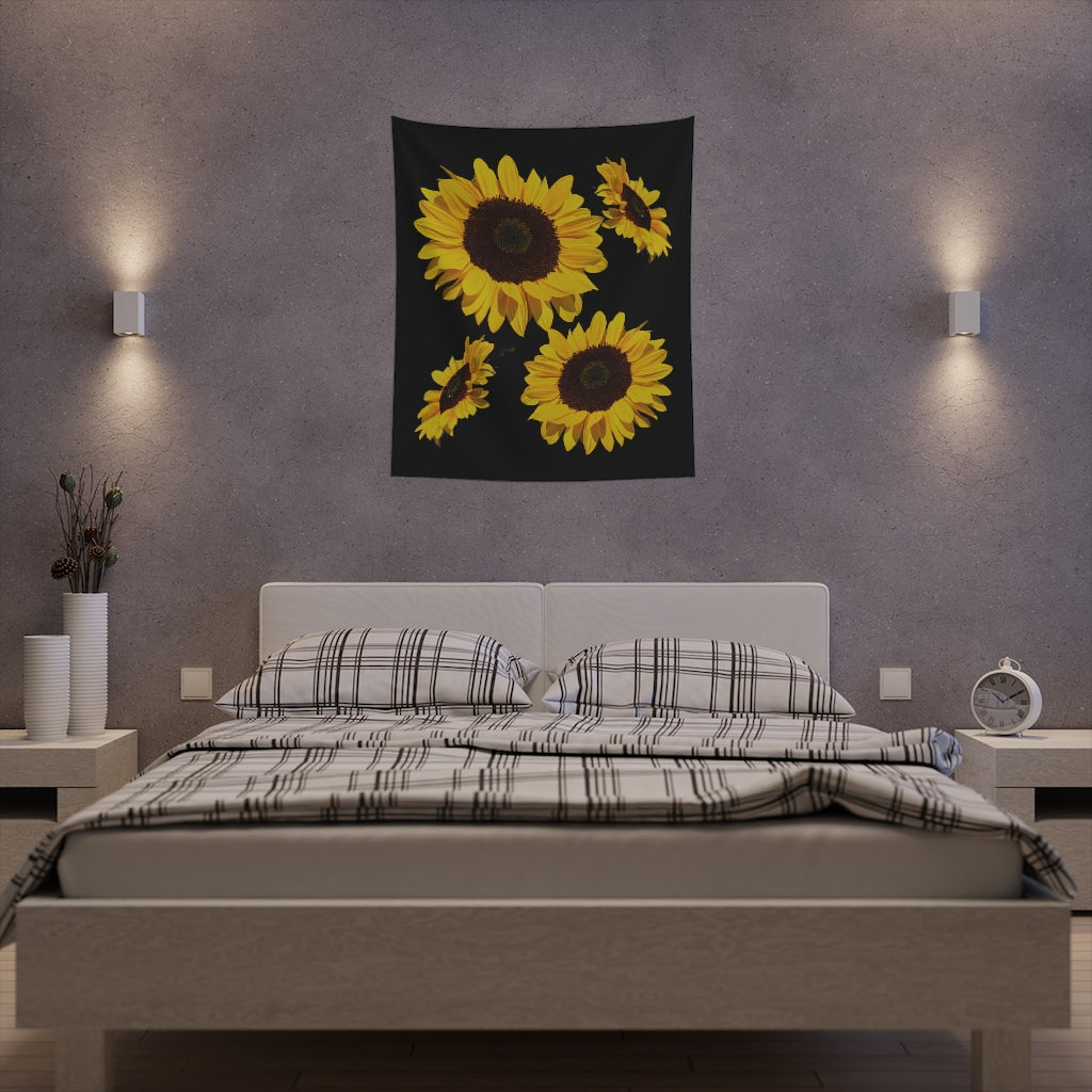 Printed Wall Tapestry Sunflowers