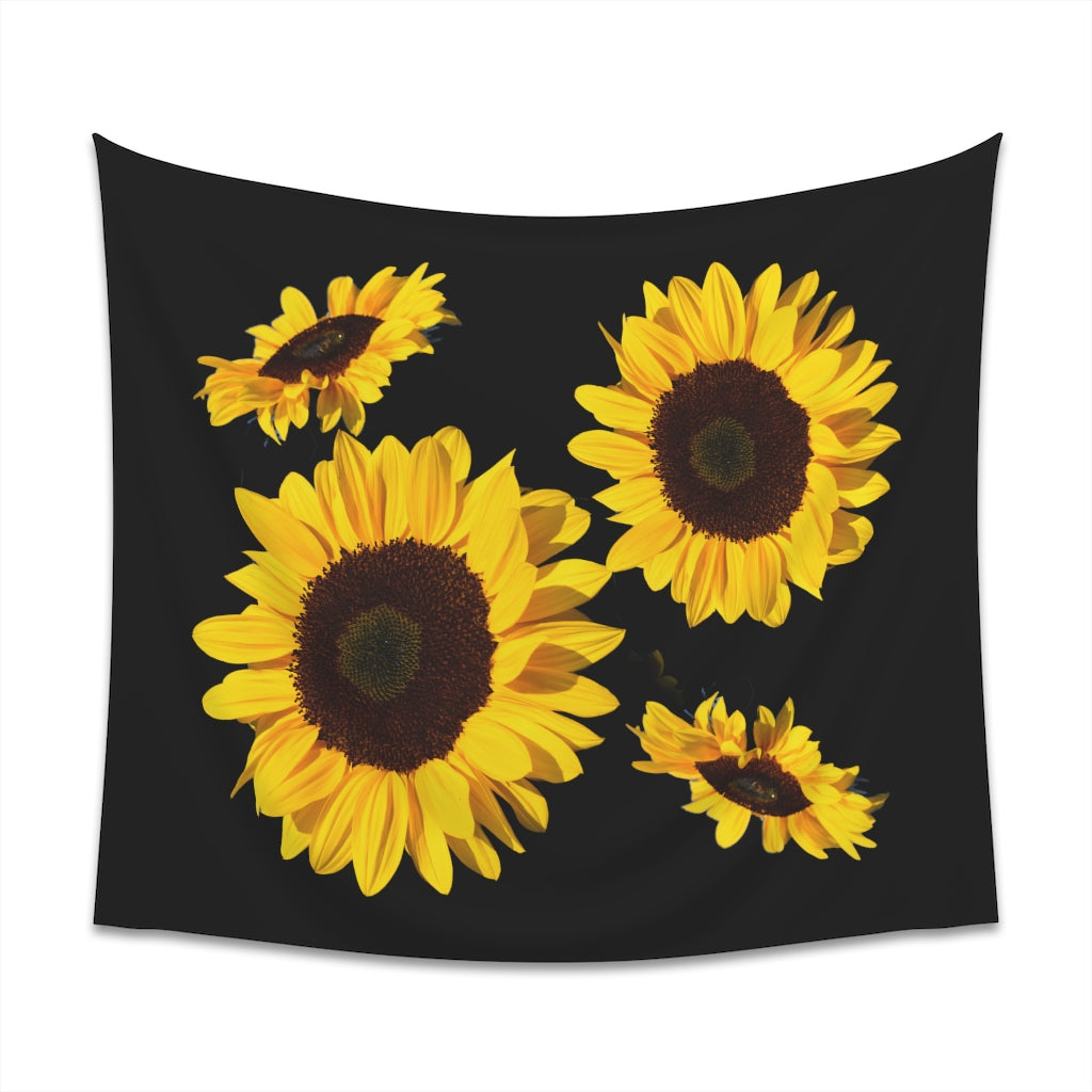 Printed Wall Tapestry Sunflowers