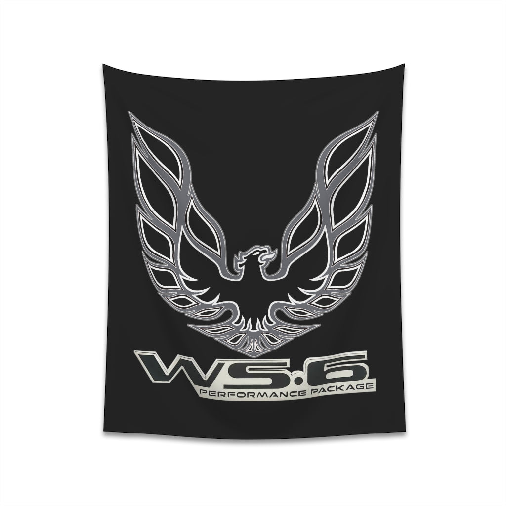 Printed Wall Tapestry WS6 Firebird Trans Am Car Guy Gift,nova,corvette,charger,classic,hot Rod black