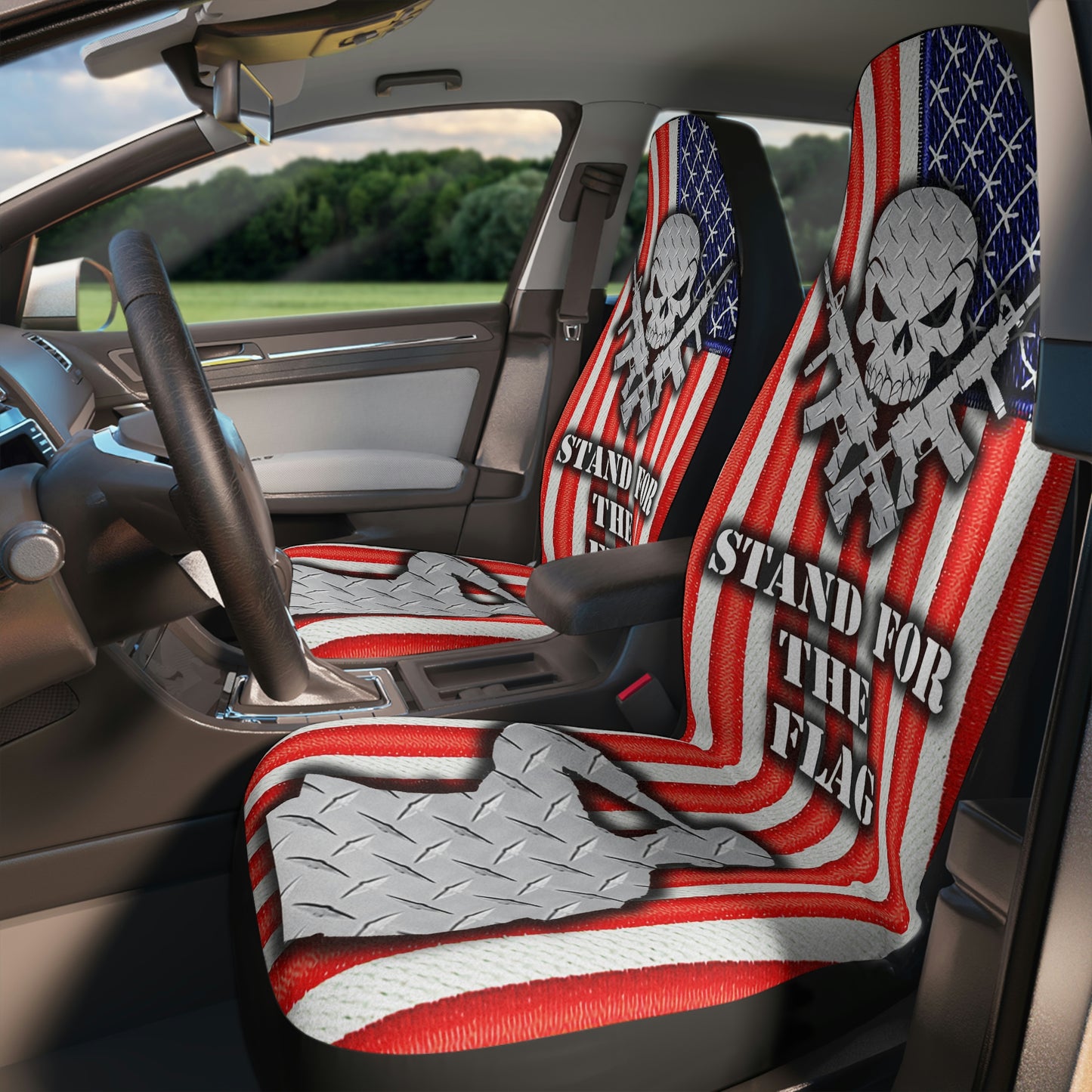 Stand For The Flag Universal Car Seat Covers