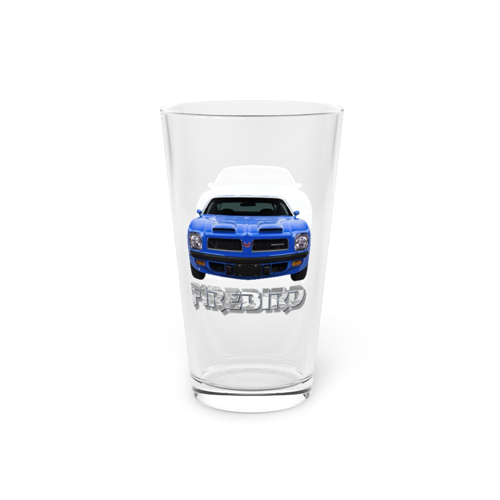 Blue 1974 Firebird Trans Am Pint Glass Car Guy Gift,nova,corvette,charger,classic,hot Rod